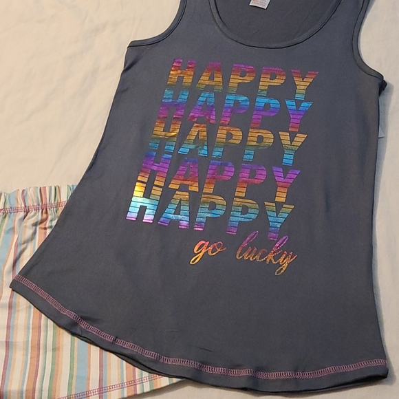 New Women's Medium Tank&Short Pj Set - Picture 2 of 4